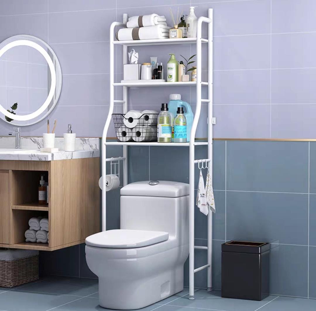 Estante Organizador para Baño de 3 Niveles | Rack de Metal sobre Inodoro